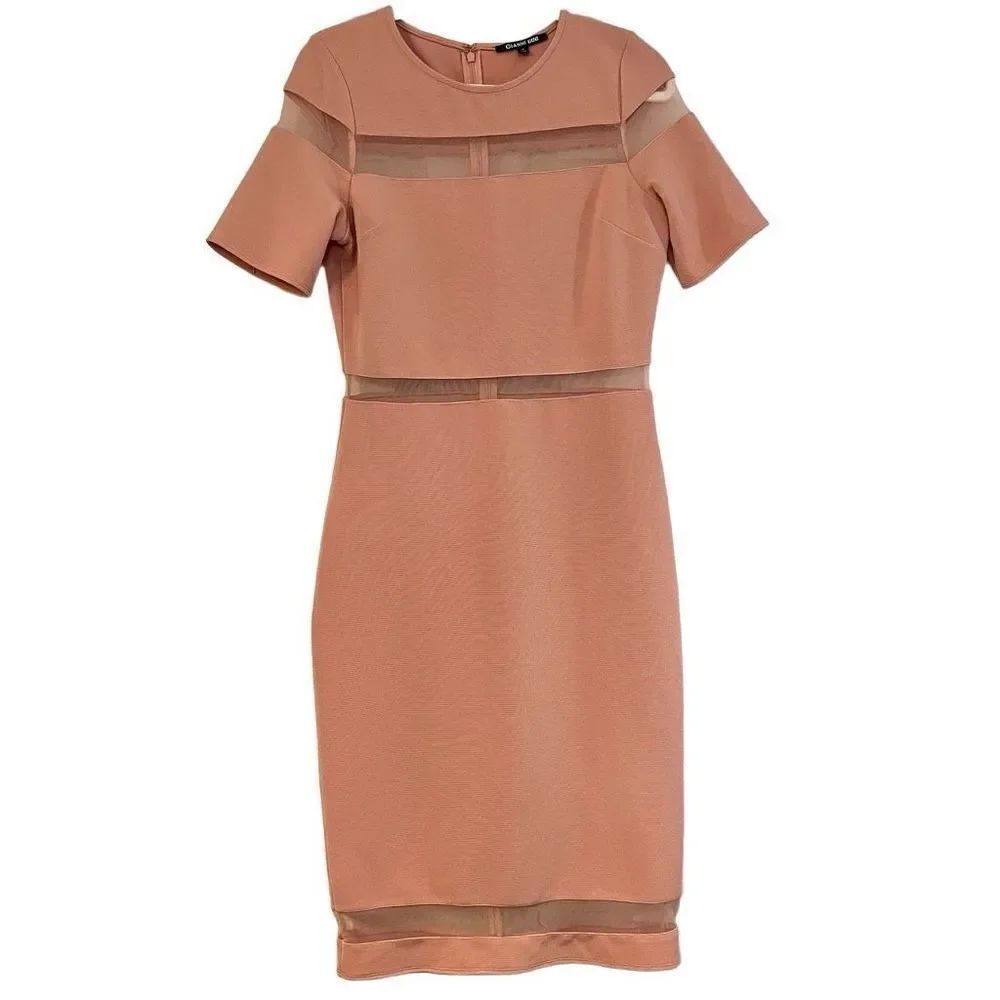 Gianna Bini Jamie Guava Globe Trotter Midi Dress Medium